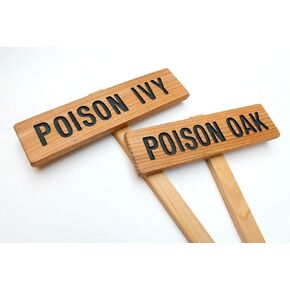 POISON IVY Sign, Poison Oak Marker, Caution Sign, Warning Marker, Outdoor Signage, Plant Marker, Poison Sign, Helpful Marker, Trail Sign