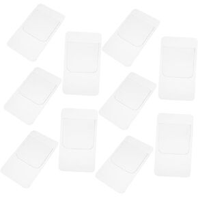 Artibetter 10pcs قلم رصاص حماة جيب الجيب شفاف منظم جيب دكتور ممرضة مكتب مقاومة للبقع حاملي جيب معطف لسهولة الوصول إلى منظمة