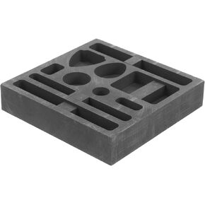 Operitacx Graphite Molds for Casting Metal, 10-in-1 Graphite Ingot Mold for Melting Jewelry Gold Silver Brass Zinc Aluminum in Kuwait