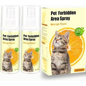 Cat Deterrent Spray 100% Natural Cat Spray Deterrent for Urine Marking & Scratching - Eco Friendly, Safe to Use Around Children and Pets, Safe for Use on Furniture and Fabric, Works Indoor & Outdoor
