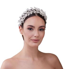 Rhinestone and Pearl Bridal Hair Band