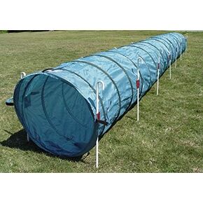 14' Dog Agility Tunnel with Stakes, Multiple Colors Available (Yellow)