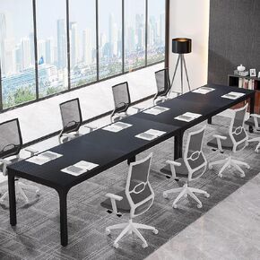 Tribesigns 78.74-Inch Conference Table Set of 2, 13FT Conference Room Table, Large Rectangle Meeting Seminar Table Set for 10-14 Person, Long Business Tables (Only Table)