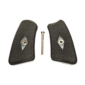Ebony Double Diamond Checkered Ruger SP101 Grip Inserts