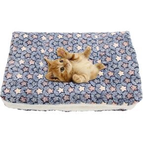 Cat Blankets for Indoor Cats, Ultra Soft Pet Blanket for Bed Mat, Heated Cat Beds, Premium Flannel Cloth Self-Warming Pet Cushion Pad for Cats Dogs, Cozy Calming Cat Blanket
