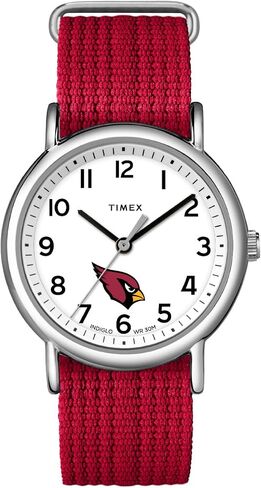 Timex Unisex Weekender 38mm Watch - Chicago Bears with Slip-Thru Single Layer Strap in Saudi Arabia