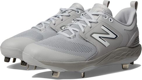 New Balance Men's Fresh Foam X 3000 V6 Metal Baseball Shoe, Black/White, 11.5 in Saudi Arabia