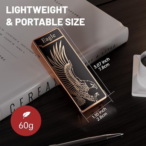 Custom Electric Lighter Personalized Kitchen for Candle Gift Windproof USB Rechargeable Dual Arc for Camping Christmas Father's Day Valentine's Day… (Custom) (Black) in Kuwait