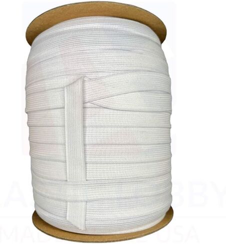 5/8 "(16 مم) مرن متبكى أبيض - صنعنا 5 ياردات in Kuwait