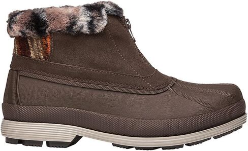 Propét Womens Lumi Ankle Zip Snow Boot, Grey, 9 X-Wide US in Saudi Arabia
