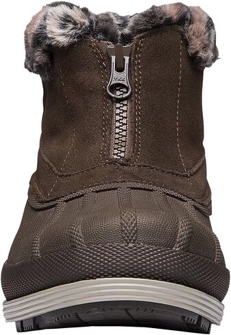 Propét Womens Lumi Ankle Zip Snow Boot, Grey, 9 X-Wide US in Saudi Arabia