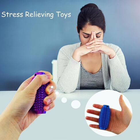 2 Packs Little Ouchies Pain Stim Fidget Toy, 3D Printed Fidget Toys Anxiety Relief Items,Handheld Fidget Toys,Adults & Teens Promotes Focus,Novelty Stress Relief for Christmas Birthday Gift (XU BG+RG) in Saudi Arabia
