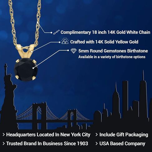 Gem Stone King 14K Yellow Gold White Lab Grown Diamond Pendant Necklace For Women (0.50 Cttw, With 18 Inch Chain) in Saudi Arabia