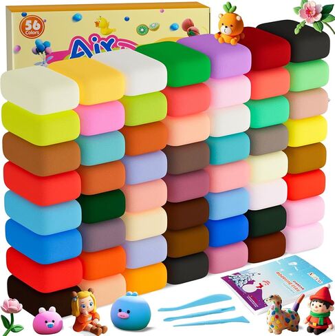 A‌rtpar Air Dry Clay 156 Colore ، Mody Magic Clay for Kids Bulk Kit ، Soft and غير لزجة ، فنية وحرف لاصقة لمشاريع الفصول الدراسية ، ألعاب عائلة الإبداع للألعاب الإبداعية للبنين والبنات in Kuwait