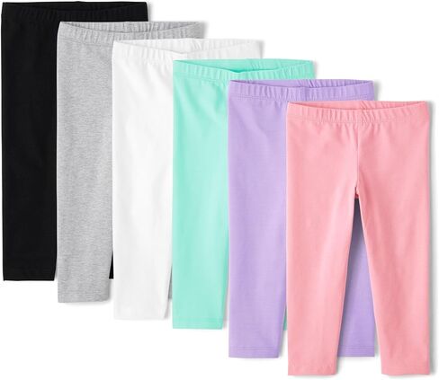 The Children's Place Baby Girls' and Toddler Leggings, Pink/Grey/Purple 3-Pack, 18-24 Months in Saudi Arabia