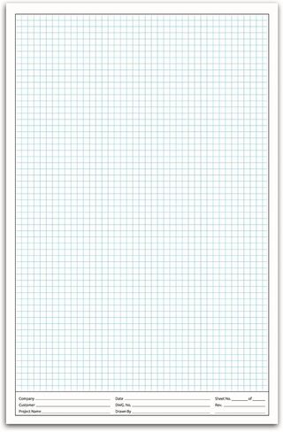 NextDayLabels - 11x17 Graph Paper Pad, for Blueprint Drawings, Drafting, Engineering and Planning, with Header for documentation. Quadrille Grid Paper Pads with Blue Lines, high Brightness, 50 Sheets per pad (1 Pad) in Saudi Arabia