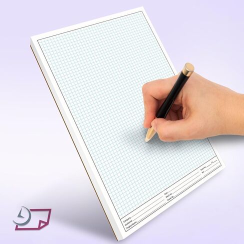 NextDayLabels - 11x17 Graph Paper Pad, for Blueprint Drawings, Drafting, Engineering and Planning, with Header for documentation. Quadrille Grid Paper Pads with Blue Lines, high Brightness, 50 Sheets per pad (1 Pad) in Saudi Arabia