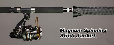 RITE-HITE Orin Briant Stick Jacket أغطية قضبان الصيد - Magnum Spinning؛ لقضبان التصيد والقفز، والمسك، وسمك السلمون المرقط في البحيرة، وسمك السلور والعديد من أنواع المياه المالحة. in Kuwait