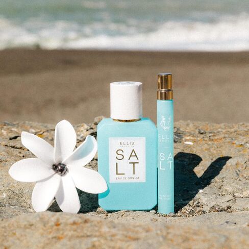 Ellis Brooklyn Salt Eau de Parfum ، عطر مع أمبرغريس ، تاهيتيان تيار ، يلانج يلانج وخشب الصندل - رائحة استوائية ، رائحة حسية للنساء - نباتي خالي من القسوة ، 50 مل / 1.7 أوقية. in Saudi Arabia