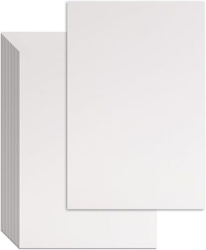 25 PCS Book Board ، Binder Board ، Board Cover ، Chipboard Hight Duty for Book Binding ، DIY Cardboard (White ، 8.5 × 11 inch 80pt) in Kuwait