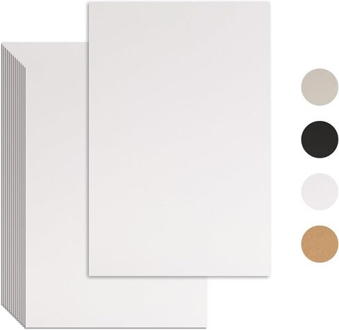 25 PCS Book Board ، Binder Board ، Board Cover ، Chipboard Hight Duty for Book Binding ، DIY Cardboard (White ، 8.5 × 11 inch 80pt) in Kuwait