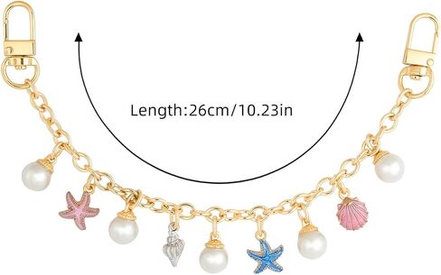 RISOMI Bag or Pocket Chain,Decorative Purse Handbag Chains Replacement Extension Chain Tote Shoulder Bags Belt Chain, Cute Trouser Chains for Waist Body Accessories for Girls and Womenn(Mix) in Saudi Arabia