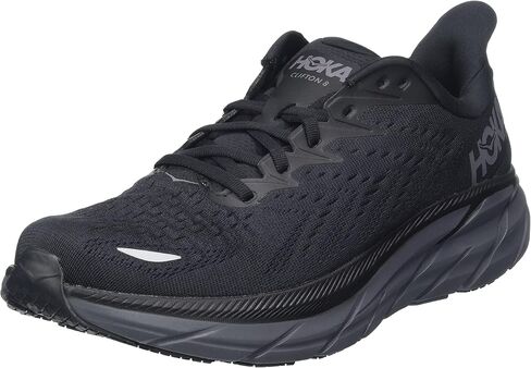 حذاء رياضي رجالي من Hoka Clifton 9، أسود/أبيض، 9 عرض in Saudi Arabia