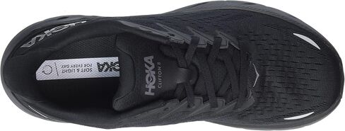 حذاء رياضي رجالي من Hoka Clifton 9، أسود/أبيض، 9 عرض in Saudi Arabia