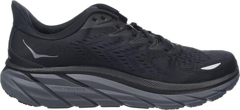 حذاء رياضي رجالي من Hoka Clifton 9، أسود/أبيض، 9 عرض in Saudi Arabia