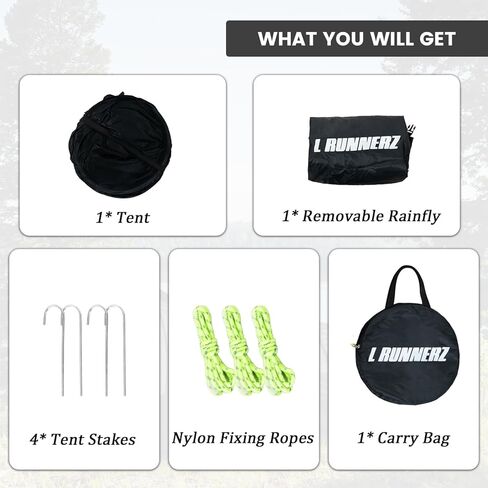 خيمة شخص واحد، خيمة بيفي منبثقة لشخص واحد، خيمة بيفي خفيفة للغاية للتخييم وحقائب الظهر والرحلات، خيمة الظهر مع ذبابة المطر، مقاومة للمطر ومقاومة للماء in Kuwait