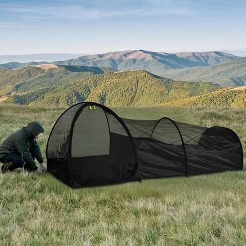 خيمة شخص واحد، خيمة بيفي منبثقة لشخص واحد، خيمة بيفي خفيفة للغاية للتخييم وحقائب الظهر والرحلات، خيمة الظهر مع ذبابة المطر، مقاومة للمطر ومقاومة للماء in Kuwait