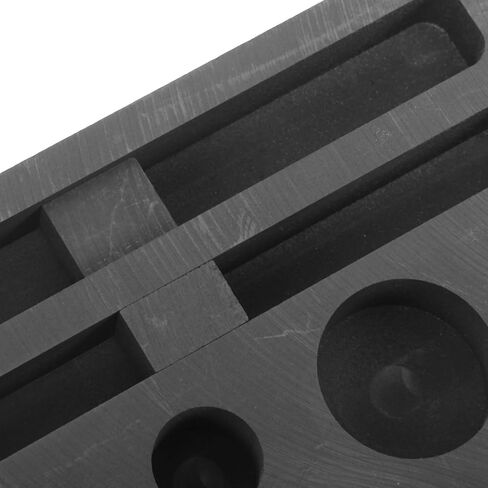 Operitacx Graphite Molds for Casting Metal, 10-in-1 Graphite Ingot Mold for Melting Jewelry Gold Silver Brass Zinc Aluminum in Kuwait