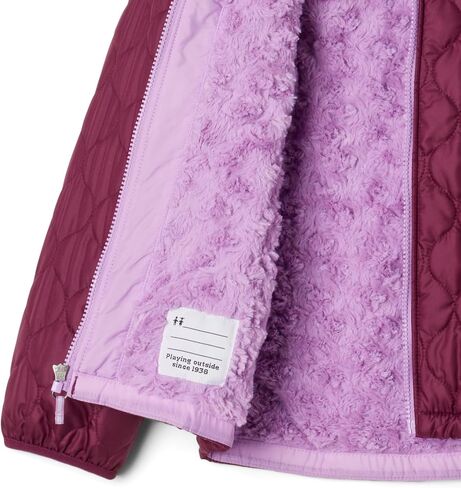 Columbia Youth Girls Bella Plush Jacket, Pink Ice/Pink Orchid, X-Large in Saudi Arabia