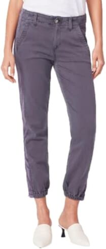 PAIGE Women's MAYSLIE Transcend Weekender Jogger W/Velvet Side Stripe, Vintage Pearl Grey, 29 in Saudi Arabia