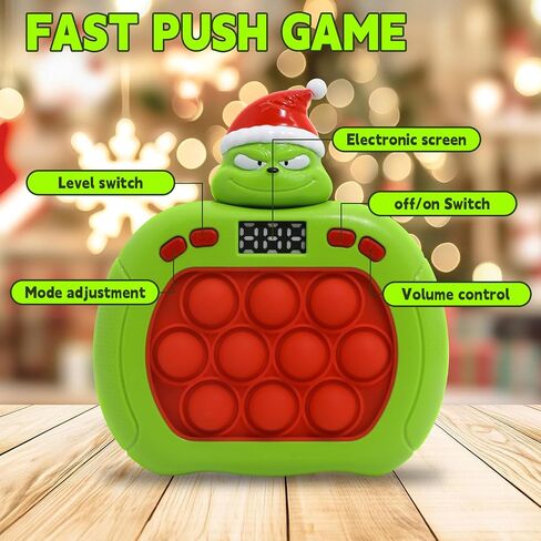 Quick Push Bubble Game,POP Toy Fast Push Game,Quick Push Pop Fidget Toys for Kids 3-12 Years Old,6 Game Mode Upgrades,Handheld Puzzle Games for Halloween and Christmas,Sensory Toys (Unicorn) in Kuwait