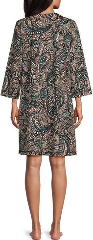 Miss Elaine Women's Interlock Knit Robe, Snap Front and Short Sleeves, Two Front Pockets, Sleepwear and Loungewear in Kuwait