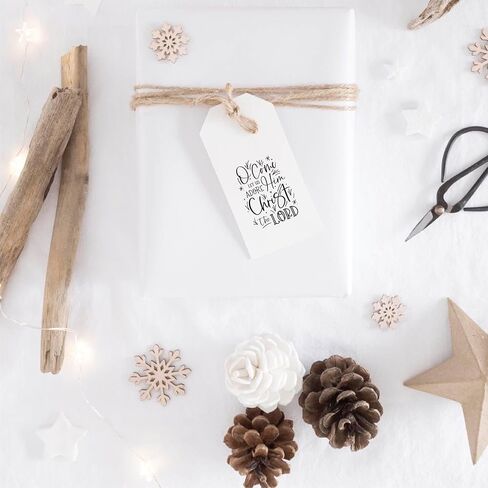 Christmas Holiday Word Phrases Sentiment Wooden Stamp with Handle, Rubber Stamp for DIY Card Making, Crafting, Scrapbooking or Journaling, Calligraphy Word Art Merry Christmas (Design #11) in Saudi Arabia