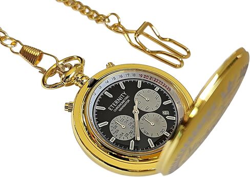 Men's pocket watch, Personalized engraving multi-function watch set, wedding, anniversary, gift for him, laser engraved. (Rose gold) in Saudi Arabia
