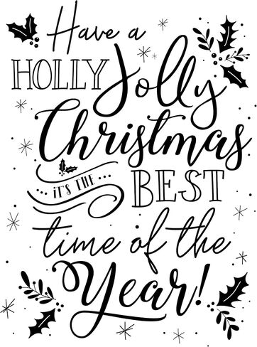 Christmas Holiday Word Phrases Sentiment Wooden Stamp with Handle, Rubber Stamp for DIY Card Making, Crafting, Scrapbooking or Journaling, Calligraphy Word Art Merry Christmas (Design #11) in Saudi Arabia