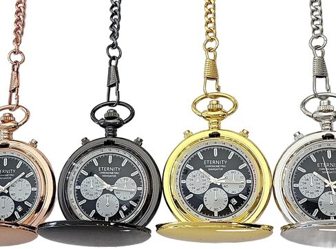 engraved pocket watch, Men's personalized gifts, Wedding, Graduation, Anniversary gift watch for him, laser engraved. (Rose Gold) in Saudi Arabia