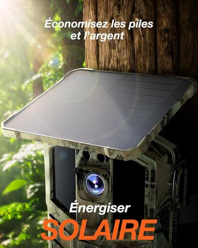 كاميرا iZEEKER Trail تعمل بالطاقة الشمسية، كاميرات ألعاب بدقة 4K بدقة 48 ميجابكسل مع حركة رؤية ليلية IP66 مقاومة للماء، وقت تشغيل 0.1 ثانية، بطارية ليثيوم مدمجة عالية السعة لمشاهدة الحياة البرية مع بطاقة SD سعة 32 جيجابايت in Kuwait