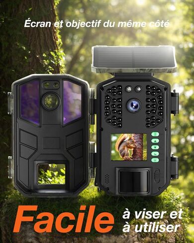 كاميرا iZEEKER Trail تعمل بالطاقة الشمسية، كاميرات ألعاب بدقة 4K بدقة 48 ميجابكسل مع حركة رؤية ليلية IP66 مقاومة للماء، وقت تشغيل 0.1 ثانية، بطارية ليثيوم مدمجة عالية السعة لمشاهدة الحياة البرية مع بطاقة SD سعة 32 جيجابايت in Kuwait
