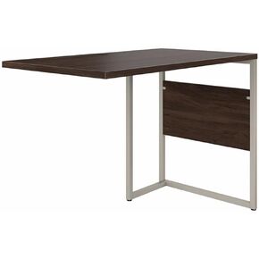 Pemberly Row 42W x 24D Desk Return/Bridge in Storm Gray - Engineered Wood
