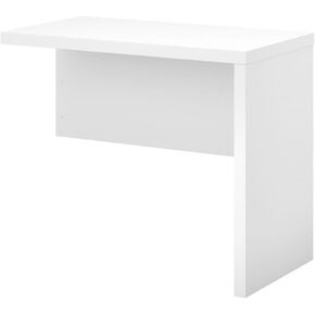 Pemberly Row 36W Desk Return in Pure White - Engineered Wood
