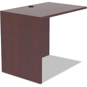 Alera VA353624MY Valencia Series Reversible Return/Bridge Shell, 35w X 23 5/8d, Mahogany