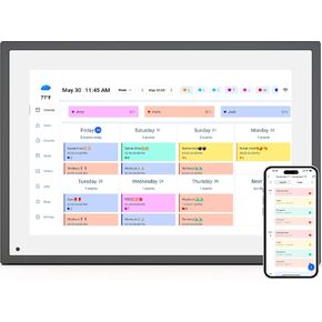 10.1 Inch Smart Digital Calendar Planner & Chore Chart, IPS HD Touch Screen Display for Family Schedules, Wall & Desk Family Planner, Wall Mount or Stand, Sync Schedules & Share Moments via App from Anywhere