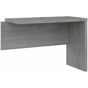 Pemberly Row 42W Desk Return/Bridge in Gray Sand - Engineered Wood