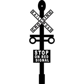 Railroad Crossing Gate Train room Wall sticker