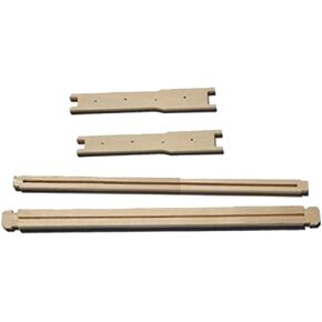 Dadant Ten Unassembled Deep Frames, Wedge Top, one Piece Split Bottom