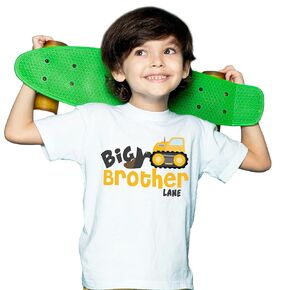 Personalized Big Brother Construction Truck Shirt